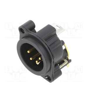 NC4MAH Connector: XLR; socket; male; PIN: 4; angled 90°; THT; black; 6A HuhVa2vl_kH_gS2XhRLKz2WwqghVqSUXfkUwT03aE_I