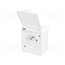 D.3110BG/1 Connector: AC supply; socket; 2P+PE; 250VAC; 16A; white; wall mount SuBkoPte77OmHDg8hi4R3DoNgGmqtobGMq8D8zY6JQI