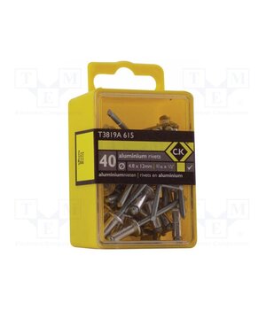 T3819A 615 Rivet; aluminium; Rivet diam: 4.8mm; L.rivet: 12mm; 40pcs. pn62jIatd1nHXcMwmaO2r66Te9vtTM4mWysFgqk-W-k