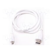 MICRO-HDMI/M TO HDMI-A/M CABLE 1M, WHITE Accessories: connection cable; white; 1m Qo3uKrJmBLhvBBkCNsKCnSWTanvJU7vJ_bcP6Puj5eQ