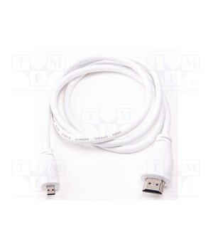 MICRO-HDMI/M TO HDMI-A/M CABLE 1M, WHITE Accessories: connection cable; white; 1m Qo3uKrJmBLhvBBkCNsKCnSWTanvJU7vJ_bcP6Puj5eQ