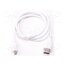 MICRO-HDMI/M TO HDMI-A/M CABLE 1M, WHITE Accessories: connection cable; white; 1m Qo3uKrJmBLhvBBkCNsKCnSWTanvJU7vJ_bcP6Puj5eQ