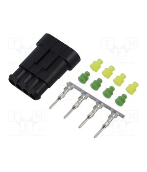 S-282106-1 Connector: wire-wire; plug; male; Superseal 1.5; 24VDC; PIN: 4; IP67 qvrqVKCPX8wupEVPgRMeMoxeacqWqX20hU3PuhxpZ6g