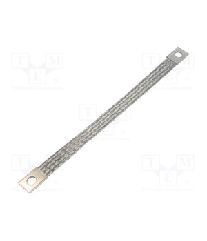 61025 Braids; earthing tape; 10mm2; Ø1: 9mm; Ø2: 9mm; 90A; L: 0.23m l4oC-z_8b1UFKOCEqG4odth_ETLyuIlEi4w3OHU5DvE
