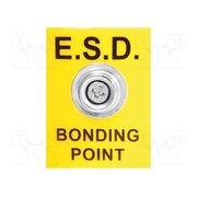 070-0003 Earthing plug; ESD; 35x25mm; black,yellow; 1MΩ T9eu55NMedPCa-tSXCGNUt_6QiLgV41UEGvVFCh8oAY