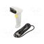 50877 Barcode scanner; Interface: USB; white; 1D yU56lZSe7gfQHefCv2vv-0Rgm6h9fJsTa6vZgkdqMsI