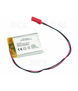 UZLĀDĒJAMA BATERIJA Li-Po 3,7 V 1200 mAh, 9,3 x 35 x 42,5 mm, ar JST SYP-02T-1 savienotāju

 BALP093542.jpg