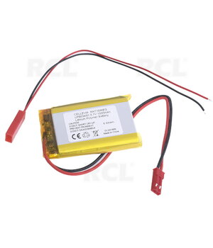 UZLĀDĒJAMA BATERIJA Li-Po 3,7 V 550 mAh 8x34x50 mm ar JST savienotāju

 BALP083450.jpg