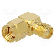 132172 Coupler; SMA male,SMA female; angled 90°; 50Ω; PTFE; gold-plated rGhN2bplsM4W9NoCst4vADAg4-wgKxEB4kfSMZug3ec