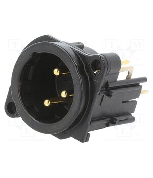NC3MBV-B Connector: XLR; socket; male; PIN: 3; angled 90°; THT; silver; 6A 111ZA0nKBGqIqT2DoUWKpFaLz2DgvWeRiN3OAnz06Mo