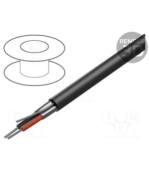 8451 0101000 Wire: loudspeaker cable; 1x2x22AWG; stranded; Cu,tinned; black PG9NRrqLIx95YzkGScMMUzinkJsLTCyndbfOViNF6qw