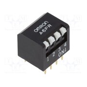 A6FR4101 Switch: DIP-SWITCH; Poles number: 4; ON-OFF; 0.025A/24VDC; Pos: 2 cht4qKACaxMqO1Q5oaZOWCxw20SIOxlQm7kKJKX1ApU
