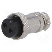 VG04006 Connector: microphone; plug; female; PIN: 2; for cable; straight svw2Wr3FinNBivcTFxv_zjNK7Ga_hzA4ZcKikyUcriU