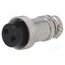 VG04006 Connector: microphone; plug; female; PIN: 2; for cable; straight svw2Wr3FinNBivcTFxv_zjNK7Ga_hzA4ZcKikyUcriU