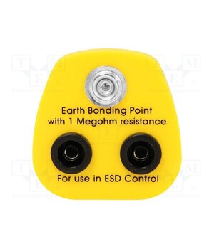 070-0012 Earthing plug; ESD; yellow; 1MΩ Xoks31UYT8Lr0Yri_yZCpxVszEnOy6vZaC9ARgRX-wk