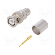 J01000A0059 Connector: BNC; plug; male; straight; 50Ω; crimped; RG213; for cable LKQFq7gjZ1CosYhKyYfU8bQjaH91hKcmmqfPvS4e2l4