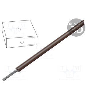 1233003 Wire; ÖLFLEX® HEAT 125 SC; 1x0.75mm2; stranded; Cu; brown; CPR: Dca KoABofUvioc0IRiMgNwLagb9gYnJ8mmw4on5ekkPq80