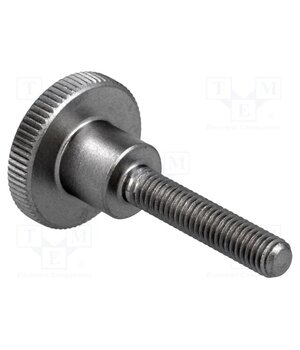 DIN 464-M6-30-NI Knob; Ø: 24mm; Ext.thread: M6; 30mm; H: 15mm; stainless steel RF7oY9DVEGMBgSJXkm7R79EqyRXnW8bdFvPxIUW_fso
