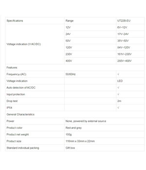Sprieguma testeris UT22B UNI-T

 ATS22B+1.jpg