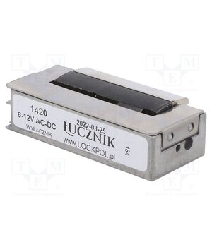 1420 6-12V AC/DC Electromagnetic lock; 6÷12VDC; with switch; 1400; 6÷12VAC Et8VtlKAhEjnoU_CyLEtVTuAE6OFfIwK5uPSSsPDu6E
