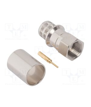 222195 Connector: F; plug; male; crimped; for cable; straight; gold-plated 9CHjNiY7S5K-xzl8Bu6OCgSzSjmiYIe8JCKZYjFqgAg