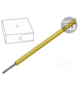 1234005 Wire; ÖLFLEX® HEAT 125 SC; 1x1mm2; stranded; Cu; yellow; -55÷125°C gWsY0vD4NzTpa3YZ8EDtcQqHdbpJL6viIKh6qZSTGr4