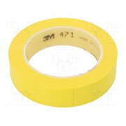 471-25-33/YE Tape: marking; yellow; L: 33m; W: 25mm; Thk: 0.13mm; 2.5N/cm; 130% p9pV3K29rmLmOHEr63y1TjTjWd9RWjcxEUqQeYgsoAY