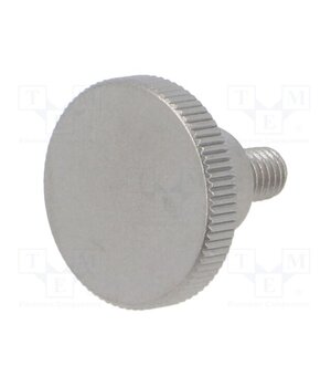 DIN 464-M5-8-NI Knob; Ø: 20mm; Ext.thread: M5; 8mm; H: 11.5mm; stainless steel Ts6HC7TQAJglnwzPcS3E6GeXuvU53KKdHIuhCowqy6c