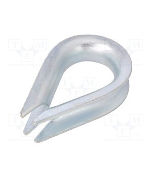 KU20 Thimble for rope; steel; for rope; Ørope: 20mm; zinc; DIN 6899B 0q4alDDB1MTFa1Yo-yEndeWF_tf6vXUhLKhPyc7T7oU