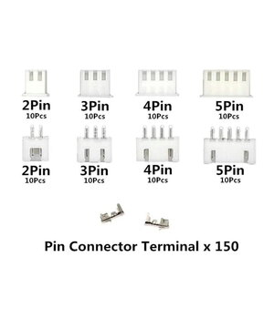 Savienotāju komplekts XH r-2,54 mm, 2-3-4-5 kontakti, 230 gab.

 CJR005D+2.jpg