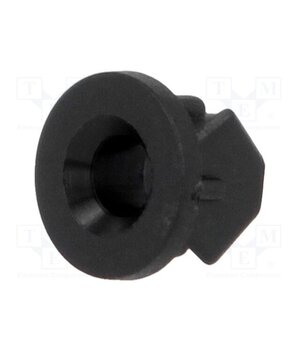FIX-LED3-19 LED holder; 3mm; one-piece; black; UL94V-2; L: 6.5mm; polyamide XwhXEILtyBcLYtyqwDnoqubp5EC5OWXYL-tRGW0cLPI