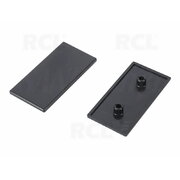 Plastmasas gala uzgalis būvniecības 2040 profiliem, melns

 II22F24.jpg