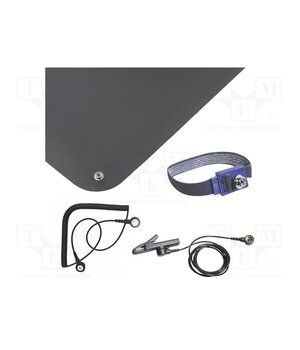 9-360 Mat: table set; ESD; L: 900mm; W: 610mm; Thk: 1.5mm; black P-fbYjOZq55VCzxg1Ron0Ld4cfTQFPLYonJ6OLHgndA