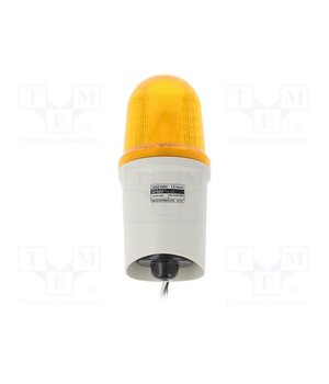 QAD100H-12/24-A Signaller: lighting-sound; 10÷30VDC; LED; amber; IP65; Ø97x218mm zP3Lpn38e9uA4kEaiXWvmHQHiXgqkV5L0m78LKCA07o