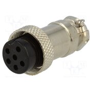 FC684216 Connector: microphone; plug; female; PIN: 6; for cable; straight jmPLyrA82S8lo35i79BaAf5uMgSdcLwi0mlft1Gx5xQ