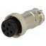 FC684216 Connector: microphone; plug; female; PIN: 6; for cable; straight jmPLyrA82S8lo35i79BaAf5uMgSdcLwi0mlft1Gx5xQ