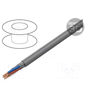 5306FE 008500 Wire: control cable; 8x18AWG; Insulation: PVC; grey; Core: Cu; 300V M5HujpCGJ7BaQzTvdwW257zNz3lGoqIrHDWd1V1t3hI