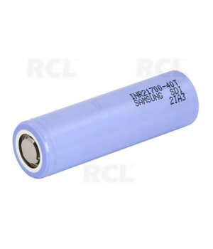 Uzlādējams akumulators Li-Ion 3,6 V 4,0 Ah, 35 A, Samsung INR21700-40T

 BAL21700_4.jpg
