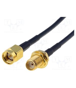 40169 Cable; 15m; SMA male,SMA female; black; 50Ω 4lIlXyaCt36ekKcj6ZLMhTuCH-ZK-a4M5m2a1v8EVzg