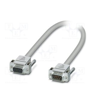 2299990 Cable; D-Sub 9pin socket,D-Sub 9pin plug; PVC; Len: 1m; grey; IP54 gqtA0VXn9w58L7zNyI_QyOq752SKnFH2JwQ9mNJKYiQ