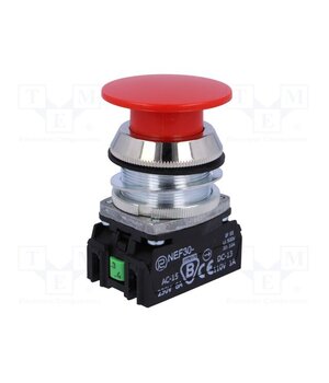 NEF30-DCXY Switch: push-button; 30mm; Stabl.pos: 1; NC + NO; red; IP55; NEF30 gjm_HKecRfpbLdpWkZC9fHitDeBygGW-Hd1dgBHznIM
