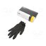 12-13-520 Protective gloves; Size: M; black; nitryl; 100pcs. UBA4HdG5RfAGSHBlL5KeT32EVk8TihdWbpGMP24CpH4