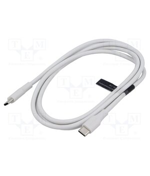 TAXWG Cable; USB 2.0; USB C plug,both sides; nickel plated; 1.5m; white Xbt9-kIwXeJmkBfiWiYSqs9e71AFWbacnNbuc_X24wg