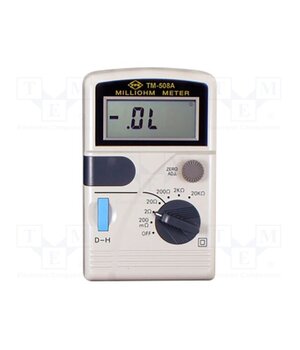 TM-508A Milli-ohm meter; LCD; 3,5 digit (2000); ±(0.3%+4digit) PC3bcPZtPvaHbW9qwqsAiE24XGXQXHPeH1EifQe2kXc