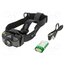 501599 Torch: LED headtorch; IP54; magnetic charging system; 40h; black 5UEOeN3sIrcDHaCNIz9Kn5ArAM6GF4qQf4by2dIyHns
