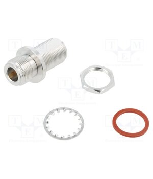 172124 Coupler; straight; 50Ω; gold-plated; PTFE; N socket,both sides _9Bu3QWGzKIbtTINqCRMa5YsnYlWLqZzZxdMw03c0L8