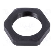 6040050CC Nut; PG16; polyamide; UL94V-2; black; Thread: PG; -40÷125°C EH6ipJURHBLtVQHZjOaeovfxrqJKffXdwJbQbylJ3JI