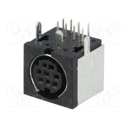 TM 0508 A/8 Connector: DIN mini; socket; female; PIN: 8; shielded; THT; on PCBs Ddl_261PnzJAh9BJFtoaLBgyPgfGJkTBZvLuEr2d0QM