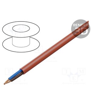 1195 005 23 Wire: mains; HDGs; 2x1mm2; LSZH; red; Core: Cu; Shielding: unshielded 7nAdEqlz56JbN9i3sJvel9THYMkDg1hXwOnyDLTW7Vc
