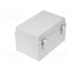 CAB ABS 302018 G Enclosure: wall mounting; X: 300mm; Y: 200mm; Z: 180mm; CAB; ABS; grey XQRJEUy09oaODIcCk4wGvNgyBDXth6xWar0dc2koL0c
